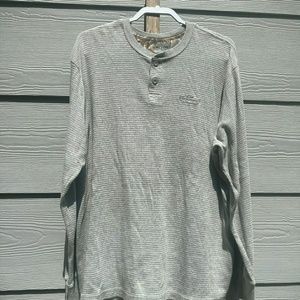 Realtree Men's Grey long sleeve tee, size XL